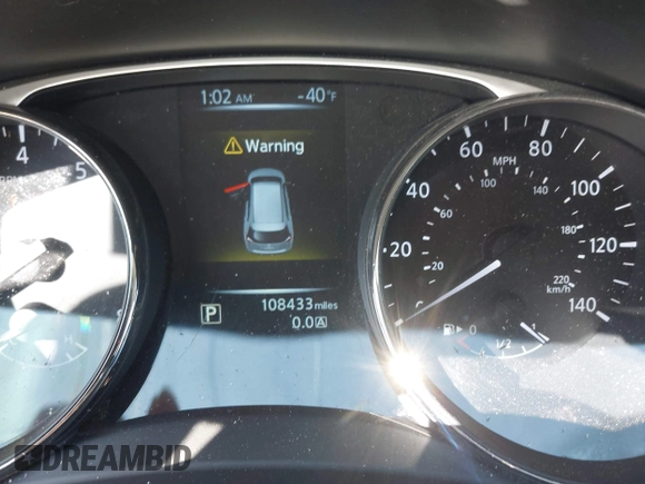 2016 Nissan Rogue SV with VIN KNMAT2MV9GP726986, listed as a IAAI auction lot 42064003 with 108,433 mi miles. Bid and sale history available at carsss.com. Image 7.