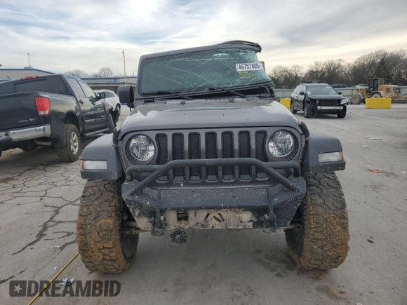 2018 Jeep Wrangler Sport with VIN 1C4GJXAG6JW320082, listed as a Copart auction lot 46757405 with 78,256 mi miles and Salvage Title. Bid and sale history available at carsss.com. Image 5.