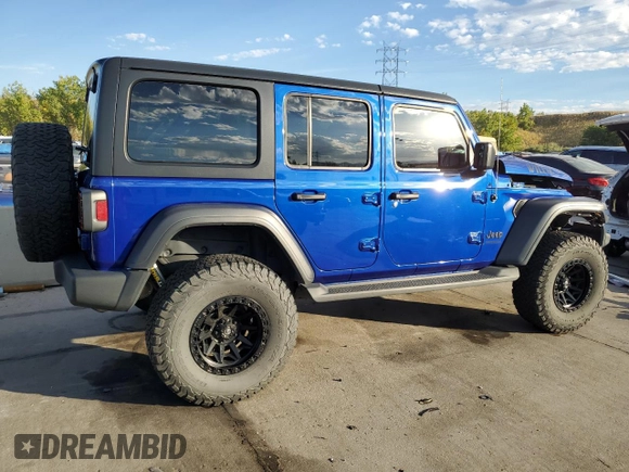 2020 Jeep Wrangler Unlimited Willys with VIN 1C4HJXDG0LW264742, listed as a Copart auction lot 73247804 with 31,745 mi miles and Salvage title. Bid and sale history available at DreamBid. Image 3.