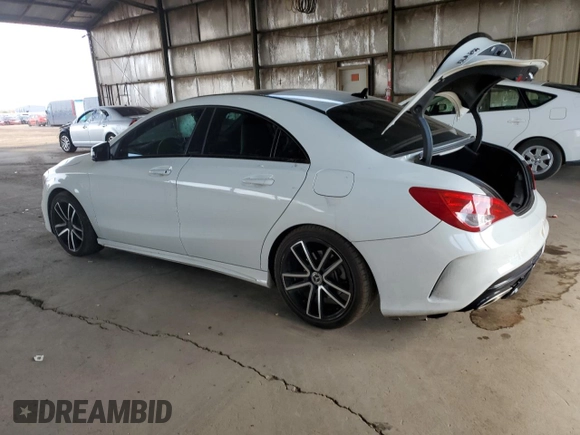 2018 Mercedes-Benz CLA 250 with VIN WDDSJ4EB5JN648161, listed as a Copart auction lot 50841635 with 106,211 mi miles and Salvage Title. Bid and sale history available at DreamBid. Image 2.