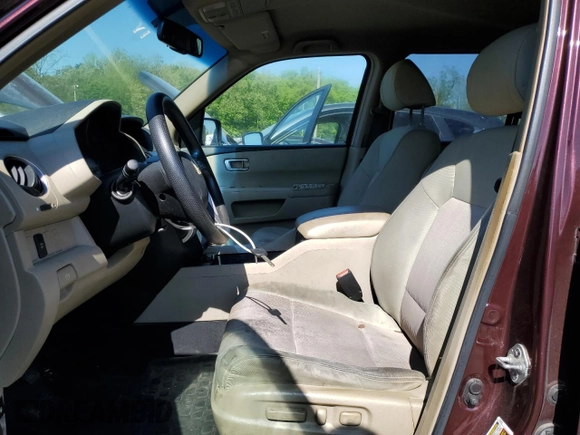 2009 Honda Pilot EX with VIN 5FNYF48439B019642, listed as a Copart auction lot 55782865 with 212,590 mi miles and Salvage Title. Bid and sale history available at DreamBid. Image 7.