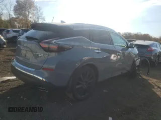 2024 Nissan Murano Platinum with VIN 5N1AZ2DS7RC108589, listed as a Copart auction lot 77558244 with 8,611 mi miles and Salvage Title. Bid and sale history available at DreamBid. Image 3.