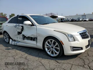 2014 Cadillac ATS Premium with VIN 1G6AE5SX7E0124063, listed as a Copart auction lot 68642254 with 142,839 mi miles and Salvage Title. Bid and sale history available at carsss.com. Image 4.