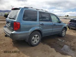 2005 Honda Pilot EX with VIN 2HKYF18475H555066, listed as a Copart auction lot 51429515 with 211,790 mi miles and Salvage Title. Bid and sale history available at carsss.com. Image 3.