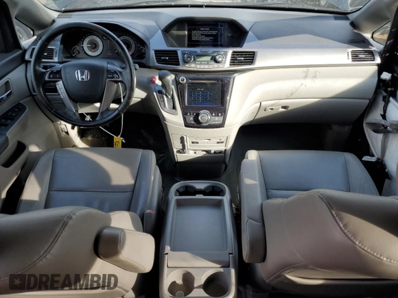 2015 Honda Odyssey EX-L with VIN 5FNRL5H69FB039877, listed as a Copart auction lot 46333935 with 238,716 mi miles and Salvage Title. Bid and sale history available at DreamBid. Image 8.