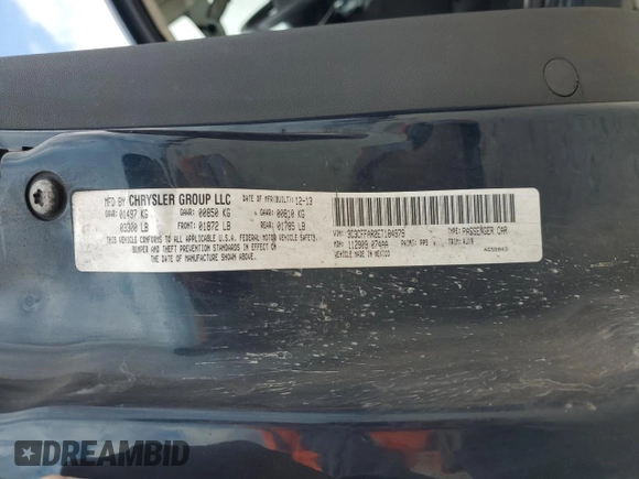 2014 FIAT 500 Pop with VIN 3C3CFFAR2ET184979, listed as a Copart auction lot 44403835 with 51,419 mi miles and Salvage Title. Bid and sale history available at carsss.com. Image 12.