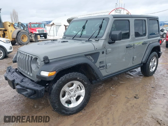 2021 Jeep Wrangler Unlimited Willys with VIN 1C4HJXDN6MW664417, listed as a IAAI auction lot 41598605 with 37,963 mi miles and . Bid and sale history available at DreamBid. Image 17.