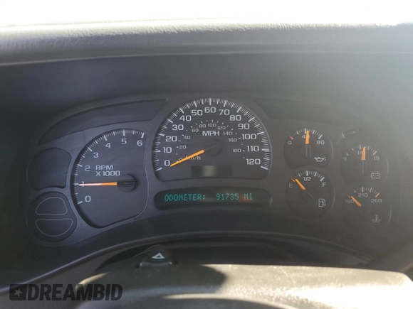 2003 Chevrolet Suburban LS with VIN 3GNEC16T43G117270, listed as a Copart auction lot 48053095 with 91,735 mi miles and Clean Title. Bid and sale history available at carsss.com. Image 9.