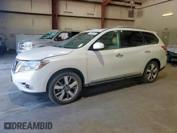 2014 Nissan Pathfinder S z VIN 5N1AR2MN6EC647452, wystawiony jako Copart lot #58189075 z przebiegiem 138 402 mil mil oraz Czysty tytuł • Clean title. Historia ofert i sprzedaży dostępna na DreamBid. Obrazek 1.