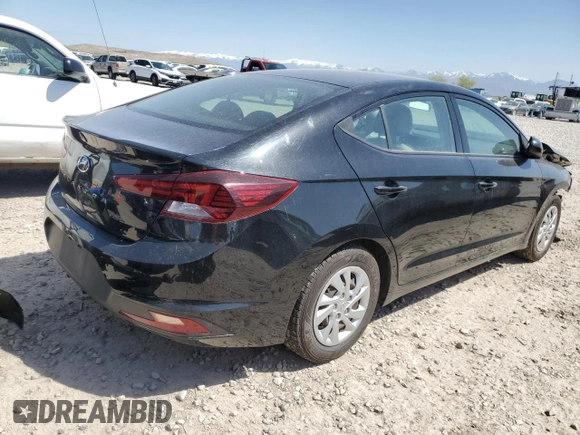 2019 Hyundai Elantra SE with VIN 5NPD74LF9KH416364, listed as a Copart auction lot 53575625 with 62,870 mi miles and Salvage Title. Bid and sale history available at DreamBid. Image 3.