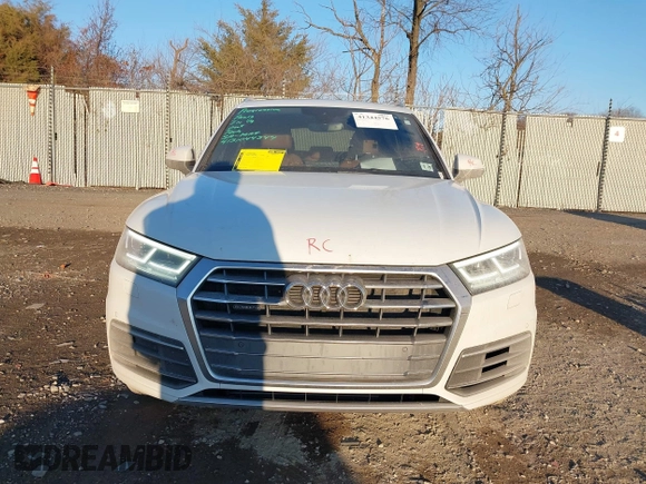 2020 Audi Q5 Premium Plus with VIN WA1BNAFY3L2060967, listed as a IAAI auction lot 41344576 with 74,755 mi miles. Bid and sale history available at carsss.com. Image 12.