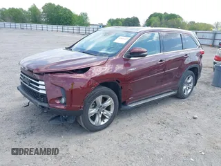 2018 Toyota Highlander Hybrid Limited with VIN 5TDDGRFH7JS046664, listed as a IAAI auction lot 42011413 with 81,374 mi miles and . Bid and sale history available at DreamBid. Image 2.
