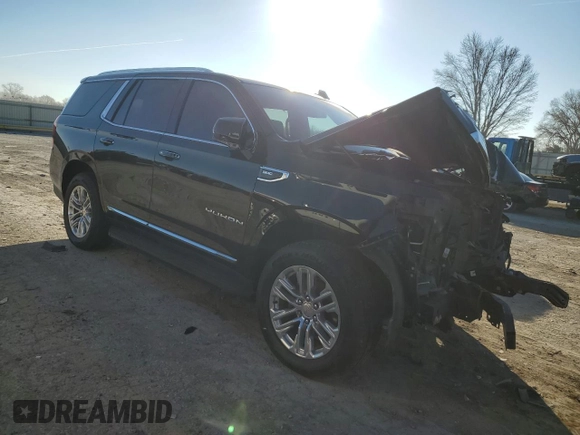 2022 GMC Yukon SLT with VIN 1GKS2BKD3NR318572, listed as a Copart auction lot 85998704 with 60,435 mi miles and Salvage Title. Bid and sale history available at carsss.com. Image 4.