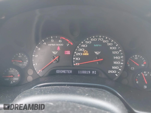 2001 Chevrolet Corvette z VIN 1G1YY32G715118809, wystawiony jako IAAI lot #41570974 z przebiegiem 118 819 mil mil oraz . Historia ofert i sprzedaży dostępna na DreamBid. Obrazek 7.