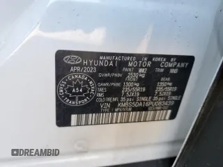 2023 Hyundai Santa Fe Hybrid Luxury with VIN KM8S5DA16PU083439, listed as a Copart auction lot 73414204 with 54,606 mi miles and Clean Title. Bid and sale history available at carsss.com. Image 13.