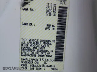 2014 Nissan Altima 2.5 SL with VIN 1N4AL3APXEC151416, listed as a Copart auction lot 46323005 with 74,977 mi miles and Salvage Title. Bid and sale history available at carsss.com. Image 12.