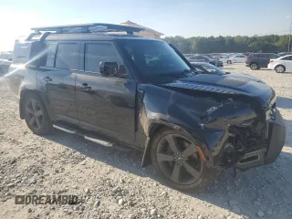 2024 Land Rover Defender with VIN SALEWFEU8R2294020, listed as a Copart auction lot 75290774 with 1,451 mi miles and Salvage title. Bid and sale history available at DreamBid. Image 4.