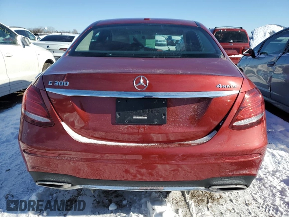 2019 Mercedes-Benz E-Class E 300 with VIN WDDZF4KB7KA595850, listed as a Copart auction lot 45160355 with 25,580 mi miles and Salvage Title. Bid and sale history available at carsss.com. Image 6.