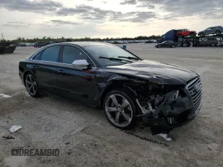 2013 Audi S8 with VIN WAUD2AFD6DN033246, listed as a Copart auction lot 81603074 with 134,241 mi miles and Salvage Title. Bid and sale history available at carsss.com. Image 4.