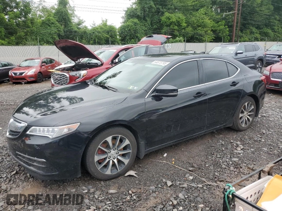 2017 Acura TLX with VIN 19UUB1F36HA004645, listed as a Copart auction lot 64673795 with 138,683 mi miles and Salvage title. Bid and sale history available at DreamBid. Image 1.