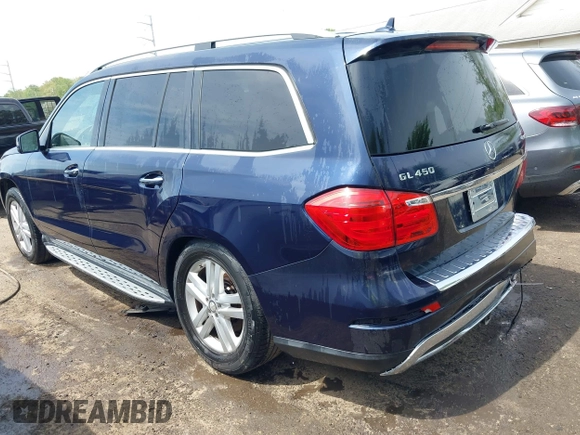 2015 Mercedes-Benz GL-Class GL 450 with VIN 4JGDF6EE8FA542288, listed as a IAAI auction lot 42098527 with 115,312 mi miles. Bid and sale history available at carsss.com. Image 3.
