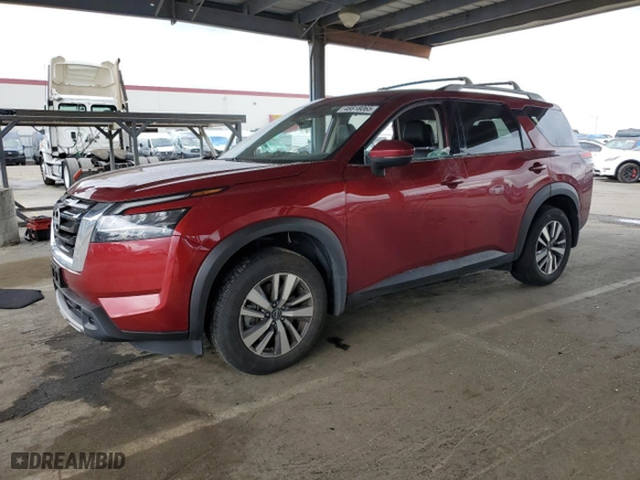 2024 Nissan Pathfinder SL with VIN 5N1DR3CAXRC206771, listed as a Copart auction lot 48818065 with 21,339 mi miles and Salvage Title. Bid and sale history available at carsss.com. Image 1.