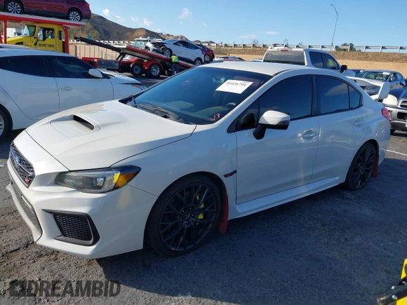 2019 Subaru WRX STI with VIN JF1VA2R61K9820260, listed as a IAAI auction lot 41426791 with 84,395 mi miles. Bid and sale history available at carsss.com. Image 14.