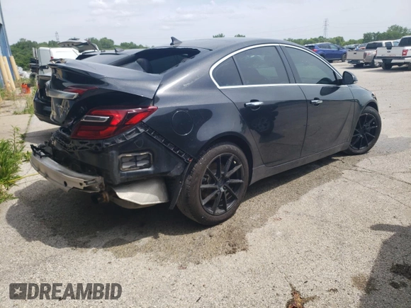 2014 Buick Regal GS with VIN 2G4GU5GX1E9226818, listed as a Copart auction lot 55704254 with 70,290 mi miles and Salvage Title. Bid and sale history available at DreamBid. Image 3.