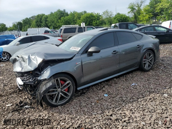 2017 Audi A7 Competition Prestige z VIN WAUW3AFCXHN030885, wystawiony jako Copart lot #58394615 z przebiegiem 75 764 mil mil oraz Szkoda całkowita • Salvage title. Historia ofert i sprzedaży dostępna na DreamBid. Obrazek 1.