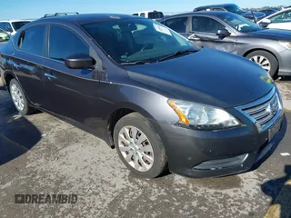 2015 Nissan Sentra S with VIN 3N1AB7AP7FY363741, listed as a IAAI auction lot 41209845 with 101,880 mi miles. Bid and sale history available at carsss.com. Image 1.