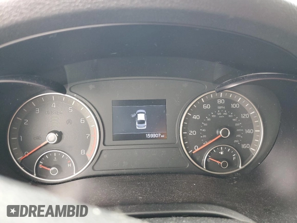 2019 Kia Optima LX with VIN 5XXGT4L3XKG377567, listed as a Copart auction lot 57520175 with 159,307 mi miles and Salvage title. Bid and sale history available at DreamBid. Image 9.