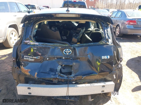2013 Toyota Prius c One with VIN JTDKDTB36D1034076, listed as a IAAI auction lot 41622385 with 148,920 mi miles. Bid and sale history available at carsss.com. Image 16.