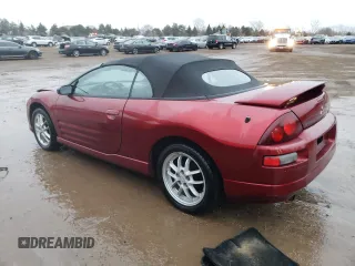2001 Mitsubishi Eclipse GT with VIN 4A3AE55H31E002215, listed as a Copart auction lot 43162935 with 168,713 mi miles and Salvage Title. Bid and sale history available at DreamBid. Image 2.