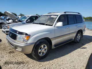 2001 Toyota Land Cruiser with VIN JTEHT05J912001418, listed as a Copart auction lot 81594494 with 289,258 mi miles and Salvage Title. Bid and sale history available at carsss.com. Image 1.