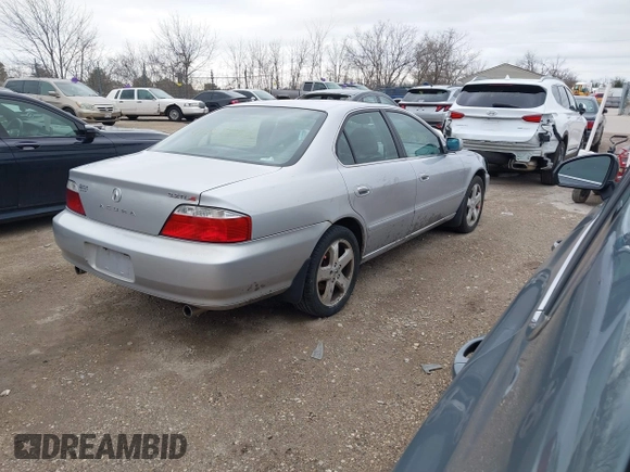 2003 Acura TL Type S with VIN 19UUA56823A038628, listed as a IAAI auction lot 41867737 with 210,176 mi miles. Bid and sale history available at carsss.com. Image 4.