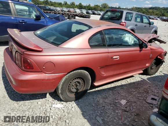 1996 Ford Mustang with VIN 1FALP4047TF117276, listed as a Copart auction lot 71978234 with 162,117 mi miles and Salvage Title. Bid and sale history available at carsss.com. Image 3.