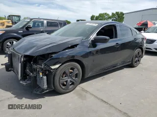 2018 Honda Civic LX with VIN 2HGFC2F54JH523052, listed as a Copart auction lot 52910375 with 147,550 mi miles and Salvage Title. Bid and sale history available at carsss.com. Image 1.