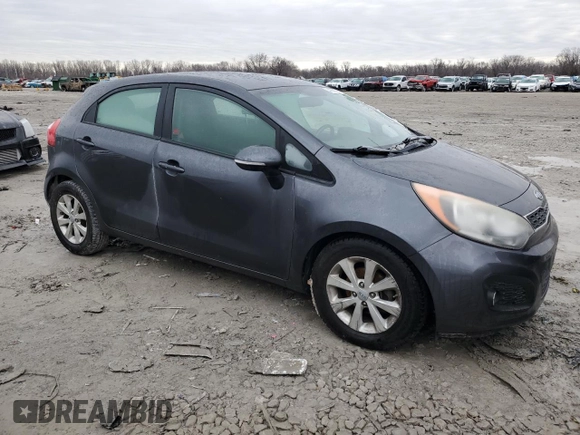 2014 Kia Rio EX with VIN KNADN5A34E6333943, listed as a Copart auction lot 44386345 with 101,103 mi miles and Clean Title. Bid and sale history available at carsss.com. Image 4.