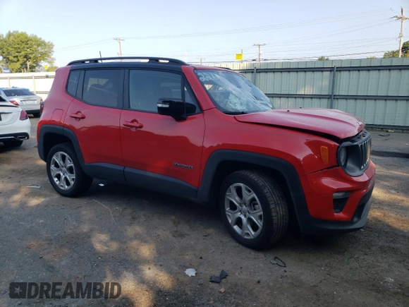 2023 Jeep Renegade Limited with VIN ZACNJDD13PPP32587, listed as a Copart auction lot 67443134 with 23,694 mi miles and Non repairable. Bid and sale history available at DreamBid. Image 4.