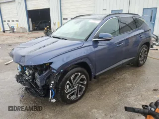 2025 Hyundai Tucson Limited with VIN 5NMJE3DE9SH503395, listed as a Copart auction lot 45580215 with 3,016 mi miles and Salvage Title. Bid and sale history available at carsss.com. Image 1.