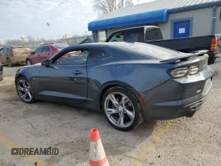 2019 Chevrolet Camaro 1SS z VIN 1G1FE1R73K0112188, wystawiony jako Copart lot #87231554 z przebiegiem Nie podano mil oraz Szkoda całkowita • Salvage title. Historia ofert i sprzedaży dostępna na DreamBid. Obrazek 2.