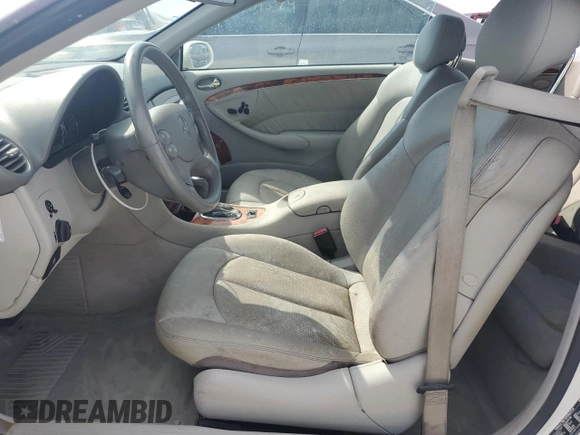2005 Mercedes-Benz CLK 320 with VIN WDBTK65G45T054521, listed as a Copart auction lot 75249084 with Not Provided miles and Non Repairable. Bid and sale history available at DreamBid. Image 7.