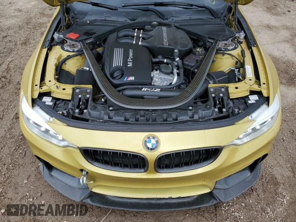 2015 BMW M4 with VIN WBS3R9C54FK334245, listed as a Copart auction lot 54086695 with 90,191 mi miles and Salvage title. Bid and sale history available at DreamBid. Image 11.