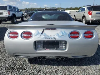 2002 Chevrolet Corvette Z06 with VIN 1G1YY12SX25133556, listed as a Copart auction lot 78727814 with 6,158 mi miles and Salvage Title. Bid and sale history available at carsss.com. Image 6.