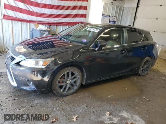 2014 Lexus CT 200h with VIN JTHKD5BH5E2190840, listed as a Copart auction lot 50918125 with 230,408 mi miles and Salvage Title. Bid and sale history available at DreamBid. Image 1.