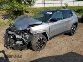 2022 Jeep Compass Limited z VIN 3C4NJDCB7NT190963, wystawiony jako Copart lot #59928765 z przebiegiem 27 847 mil mil oraz Nie do naprawy • Non repairable. Historia ofert i sprzedaży dostępna na DreamBid. Obrazek 1.