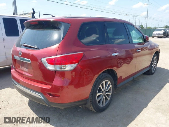 2015 Nissan Pathfinder SV z VIN 5N1AR2MN4FC613432, wystawiony jako IAAI lot #42210404 z przebiegiem 157 815 mil mil oraz . Historia ofert i sprzedaży dostępna na DreamBid. Obrazek 4.