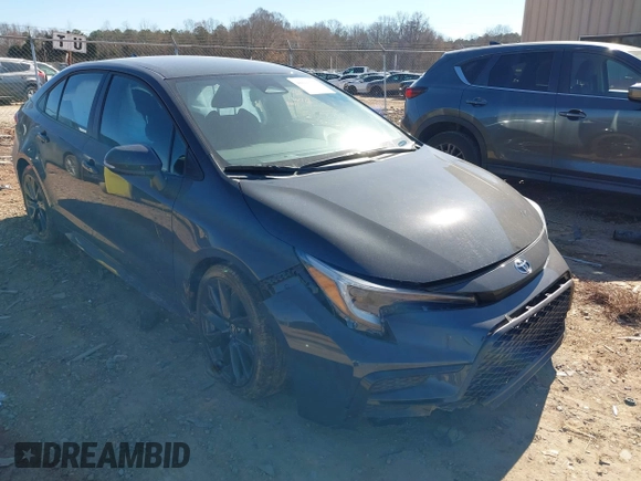 2024 Toyota Corolla SE with VIN 5YFS4MCE8RP173005, listed as a IAAI auction lot 41691777 with 34,157 mi miles. Bid and sale history available at carsss.com. Image 1.