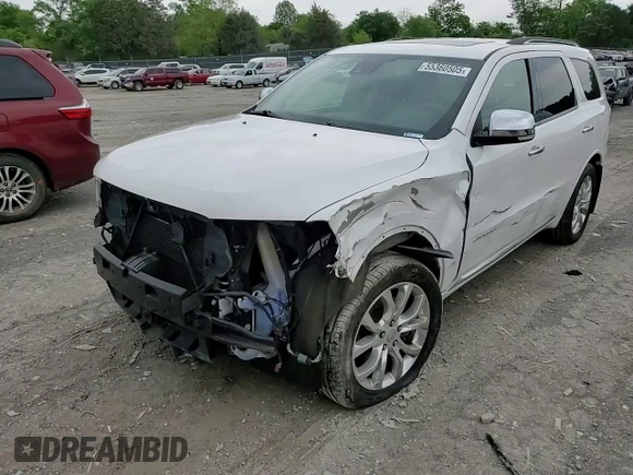 2017 Dodge Durango Citadel with VIN 1C4RDJEG5HC691320, listed as a Copart auction lot 55360505 with 150,533 mi miles and Salvage title. Bid and sale history available at DreamBid. Image 15.