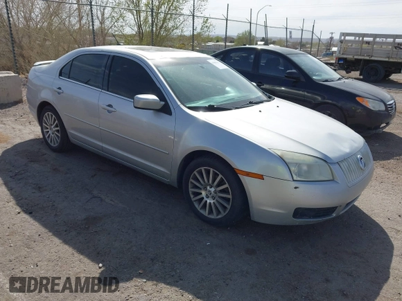 2009 Mercury Milan with VIN 3MEHM07Z49R604349, listed as a IAAI auction lot 41869307 with 1 mi miles. Bid and sale history available at carsss.com. Image 1.
